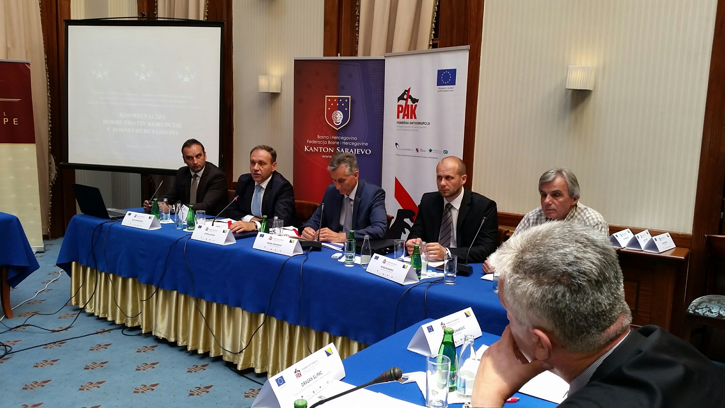 Round table discussion on strengthening the capacity of institutions of Sarajevo Canton in the fight against corruption
